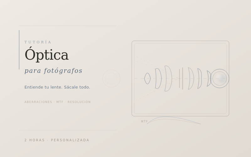 Tutoría Óptica para fotógrafos
